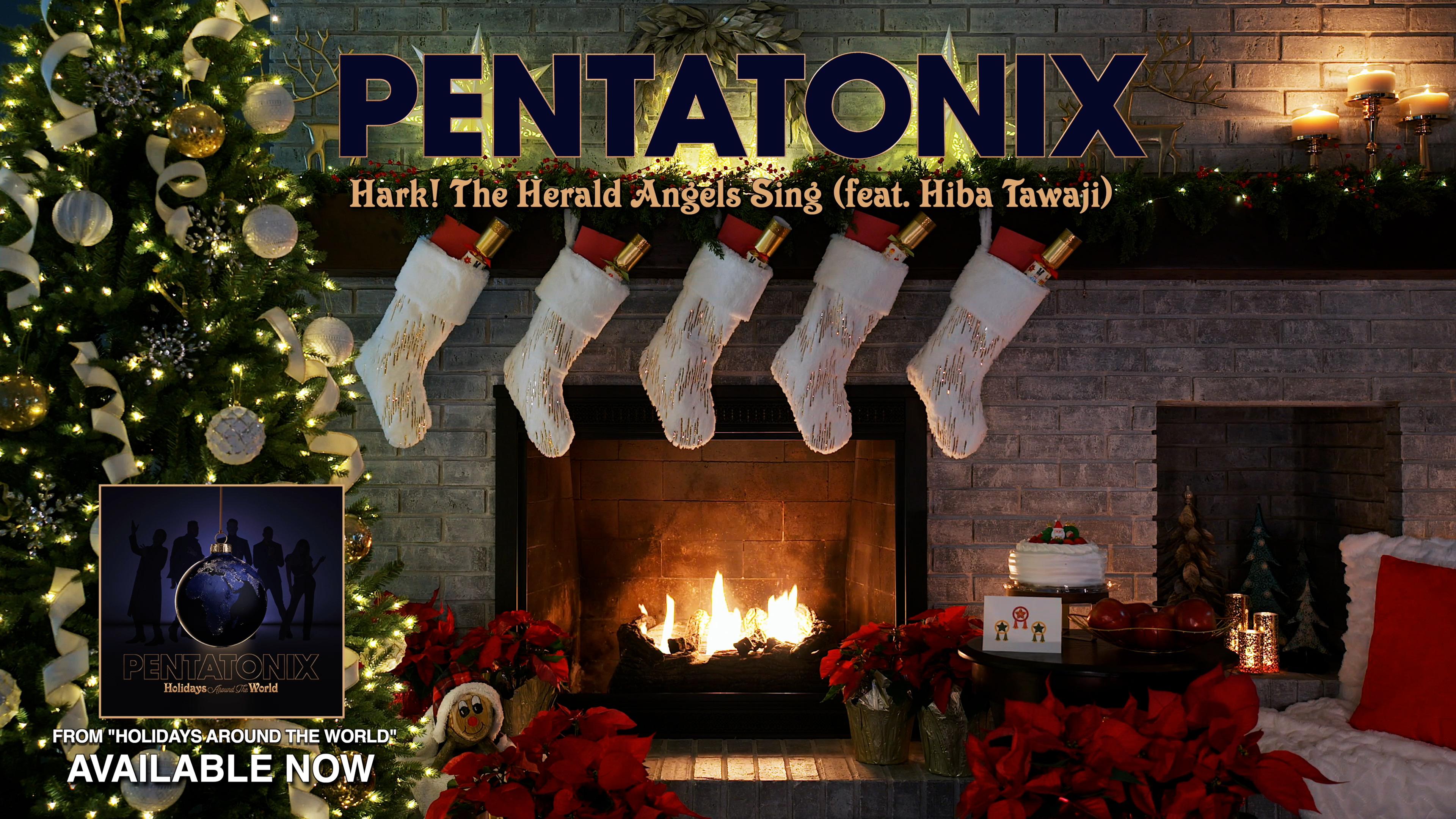 Pentatonix - Hark! The Herald Angels Sing (Yule Log Audio)