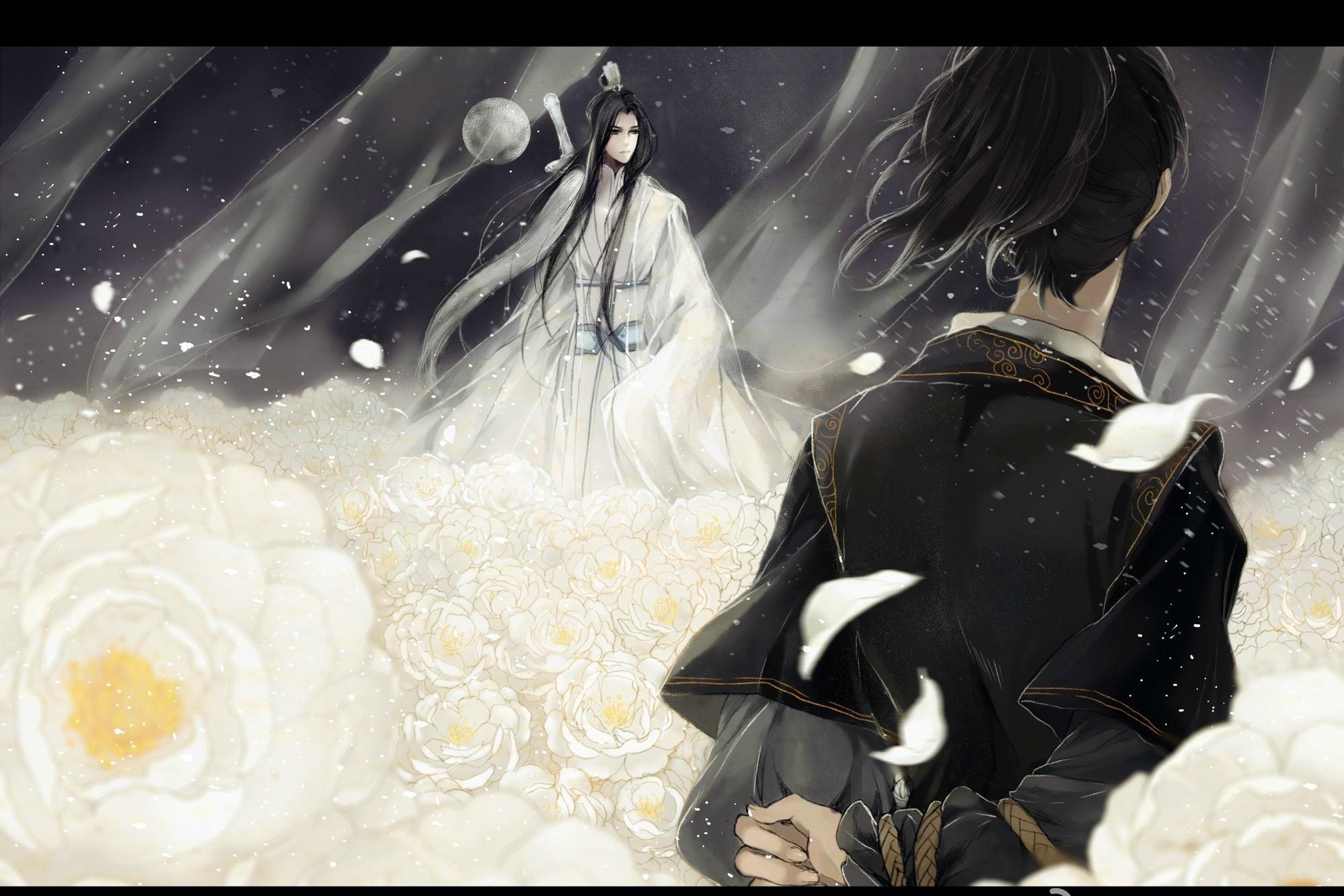 晓星尘薛洋壁纸_晓星尘薛洋情头分开_晓星尘薛洋高清桌面_魔道祖师薛洋x晓 