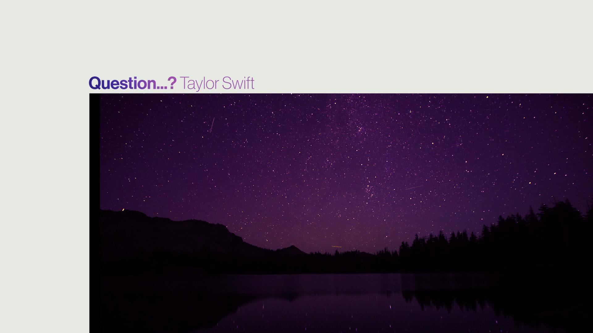 Taylor Swift - Question...? (Lyric Video)