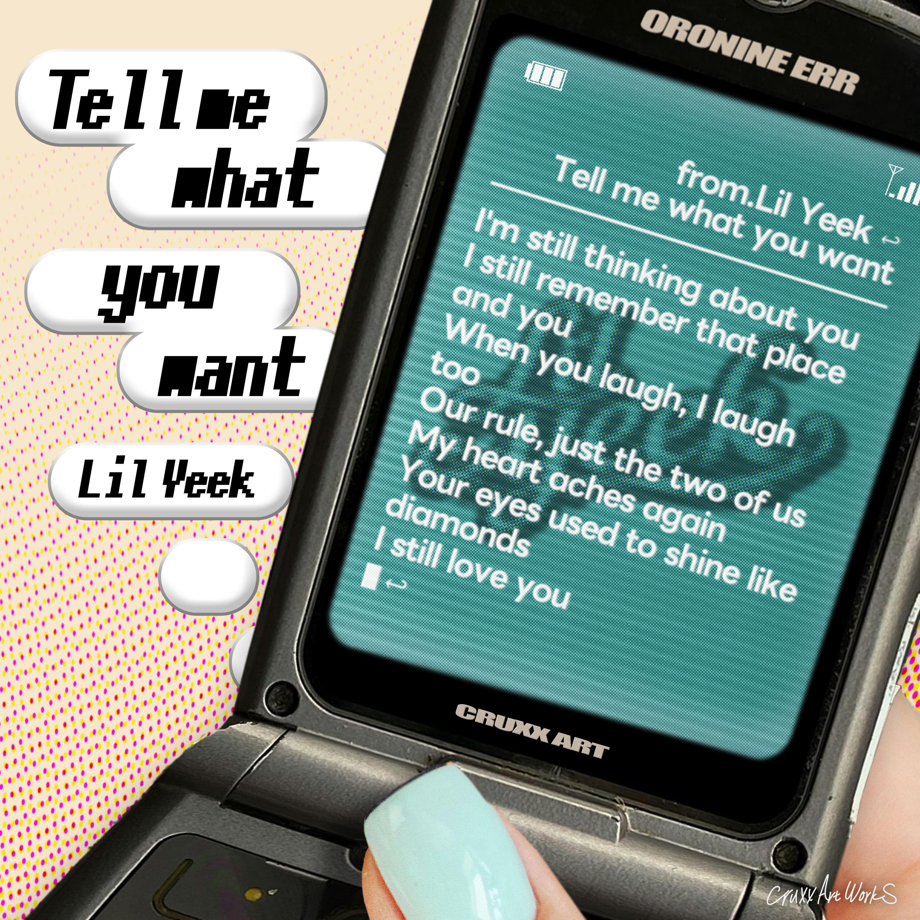 Tell me what you want banner