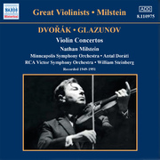 DVORAK / GLAZUNOV: Violin Concertos (Milstein) (1949-1951)