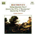 BEETHOVEN, L. van: String Quartets, Vol. 5 (Kodály Quartet) - Nos. 8, \"Rasumovsky\", 10, \"Harp\"专辑