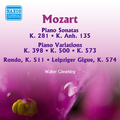 MOZART: Piano Sonata No. 3, Piano Sonata in F Major, K. 547a (Gieseking) (1953-54)