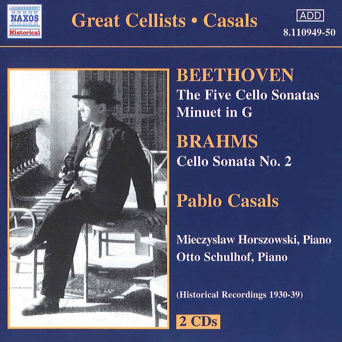 BEETHOVEN / BRAHMS: Cello Sonatas (Casals) (1930-1939)专辑