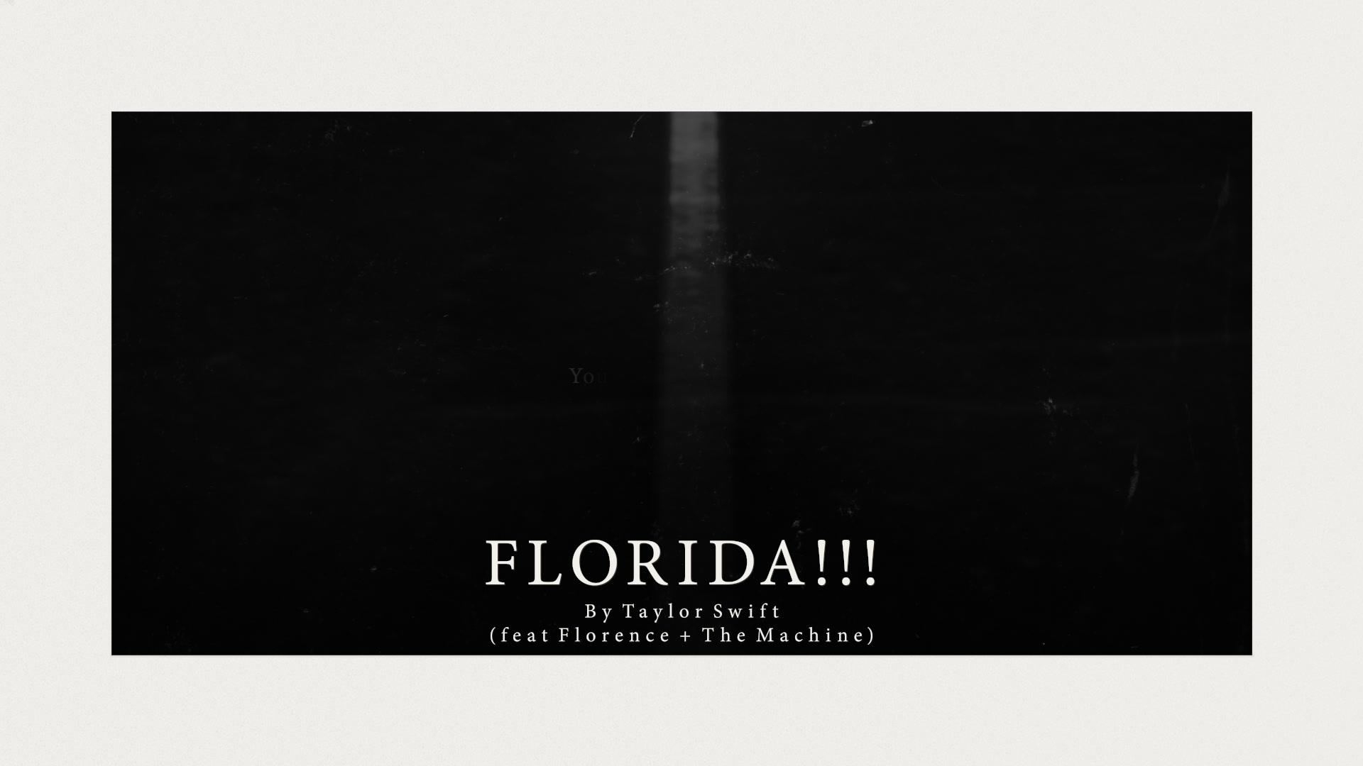 Taylor Swift - Florida!!! (Lyric Video)