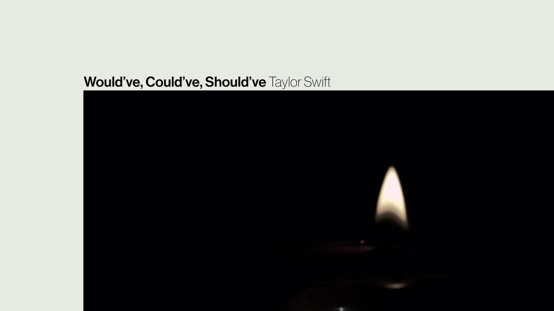 Taylor Swift - Would've, Could've, Should've (Lyric Video)