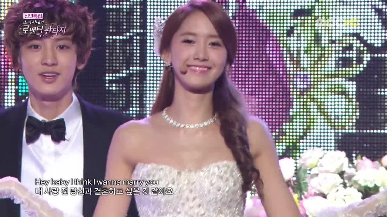 少女时代 - Marry You MBC SNSD Romantic Fantasy 13/01/01 现场版