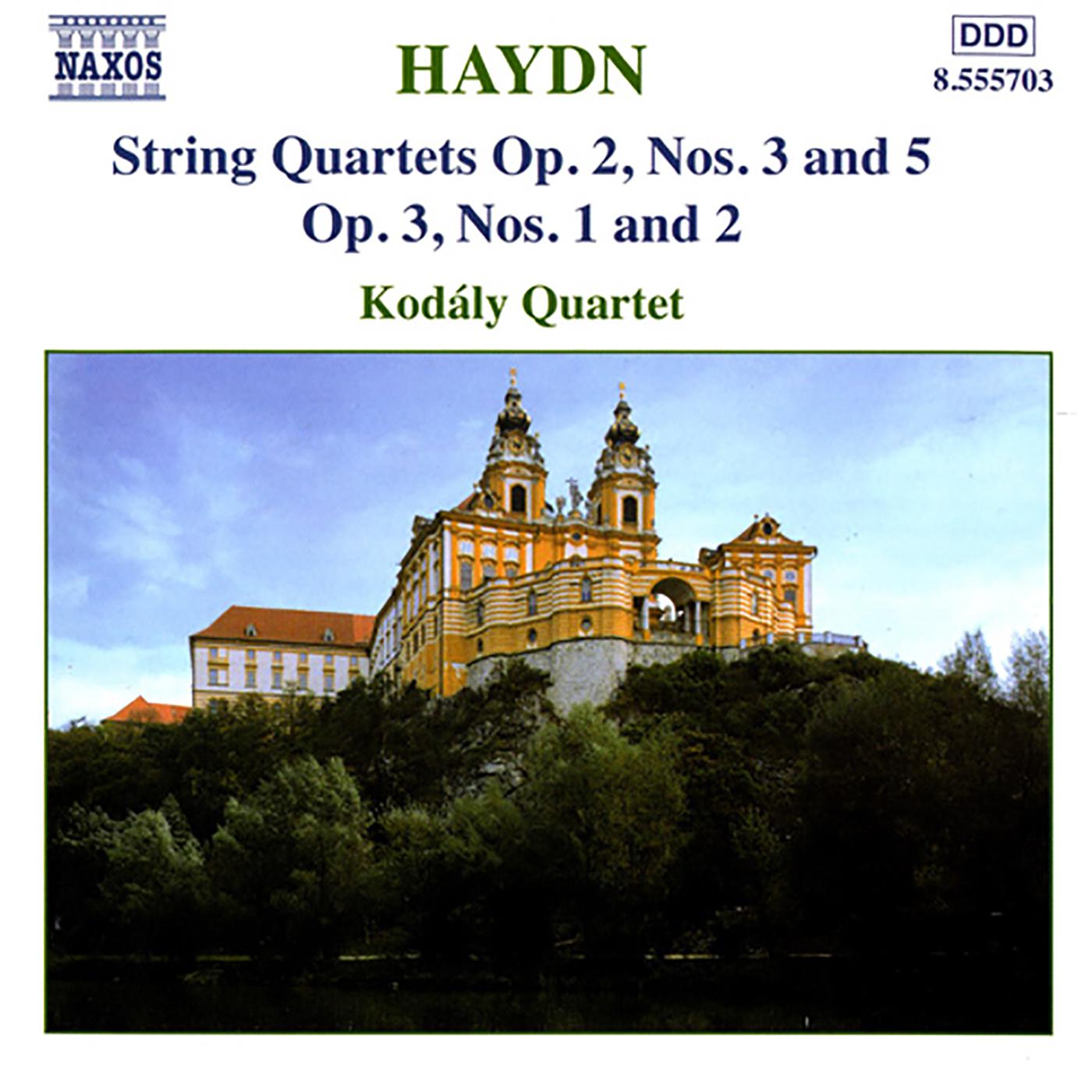 HAYDN: String Quartets Op. 2, Nos. 3 and 5 / Op. 3, Nos. 1-2专辑