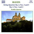 HAYDN: String Quartets Op. 2, Nos. 3 and 5 / Op. 3, Nos. 1-2