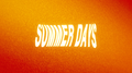 SUMMER DAYS专辑
