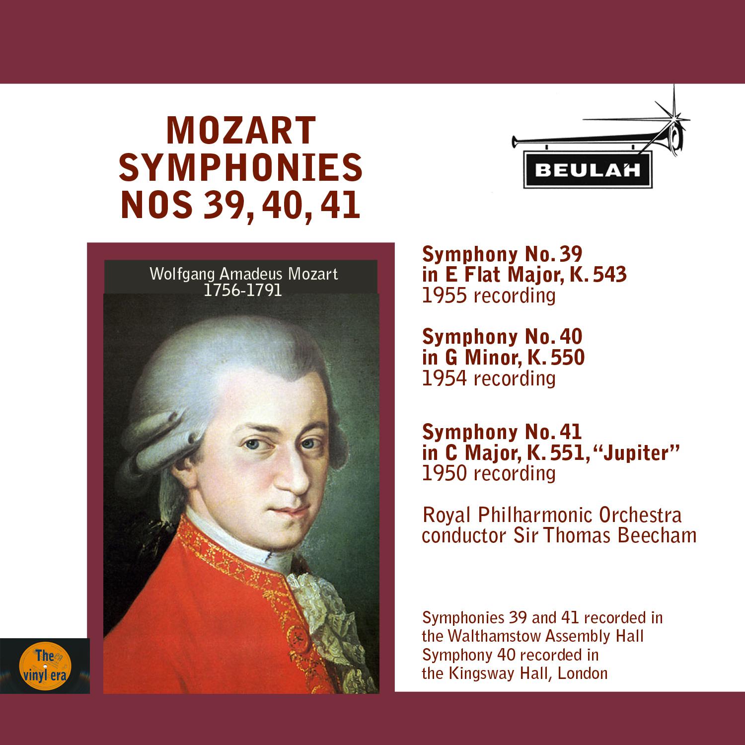 Mozart: Symphonies No. 39, 40, 41专辑