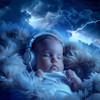 Relaxing Lullaby Piano - Soothing Slumber Sounds of Thunder