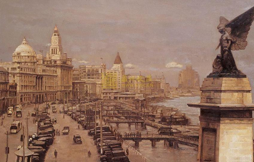 (老上海外滩照片)