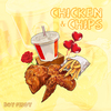 Boy feddy - Chicken & Chips