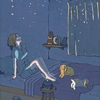 夜深了，幸好还有音乐悄悄为我披上隐身衣